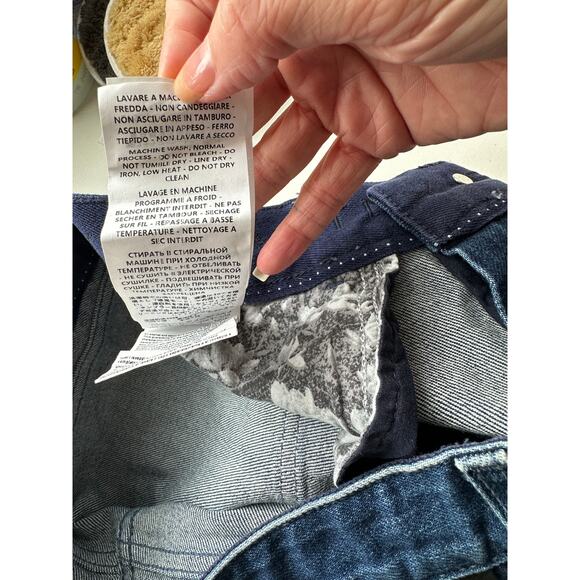 Stella McCartney Star Appliqué Jeans Blue Women’s US 28 Straight - Picture 13 of 16